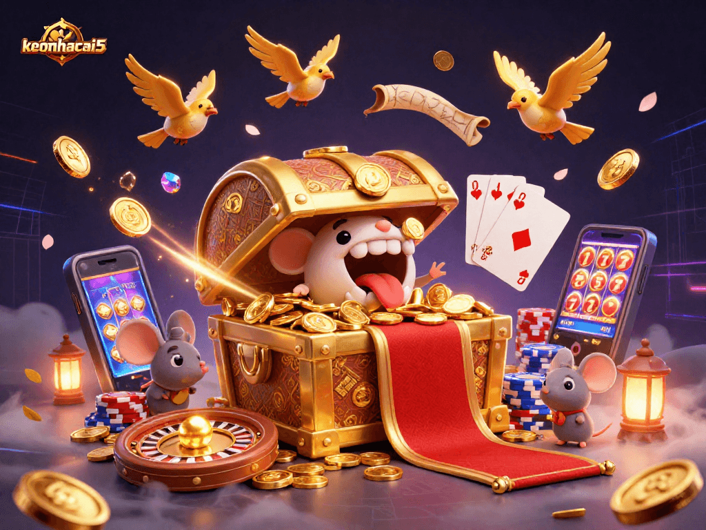 Experience the thrill of winning with keonhacai5 featuring rich treasures and dynamic casino elements.