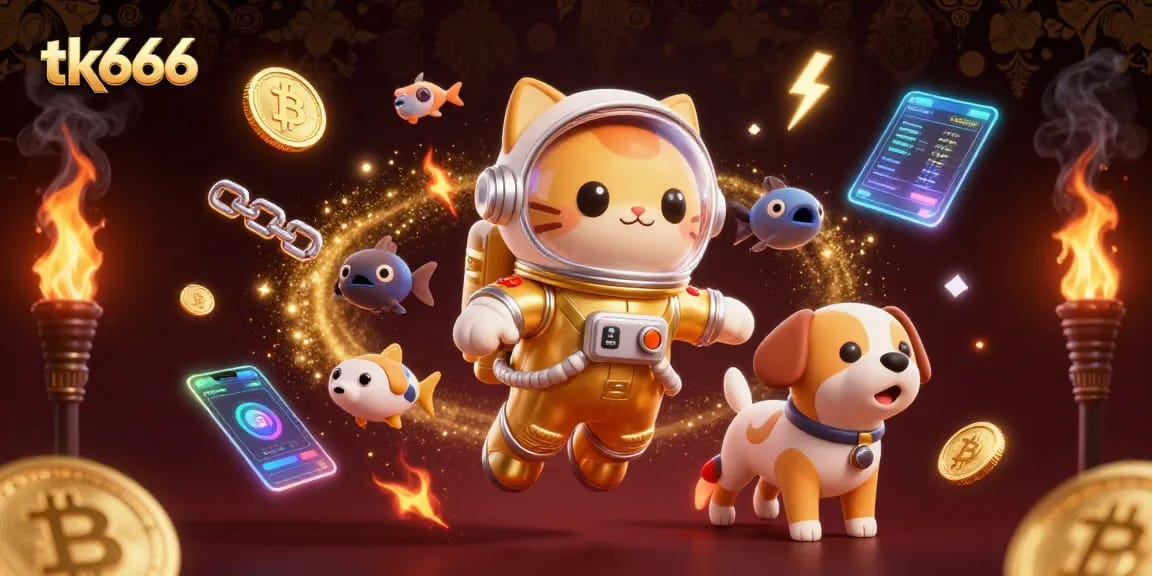 Bet on exciting games with tk666, featuring vibrant slots and dynamic crypto elements.
