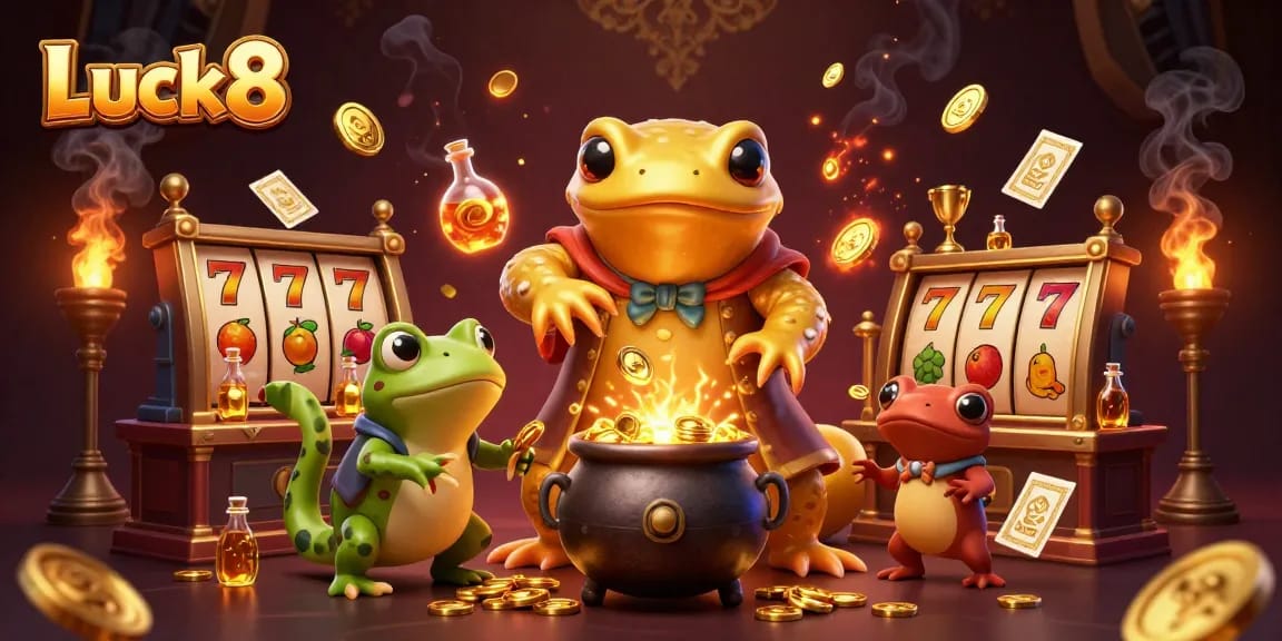 Experience Luck8's thrilling gold transformation in a vibrant casino world.