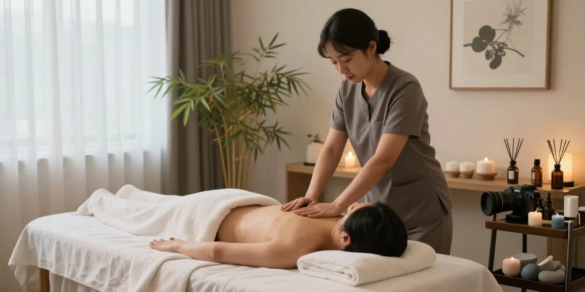 Experience expert 강동구출장마사지 with a serene massage setting for ultimate relaxation.