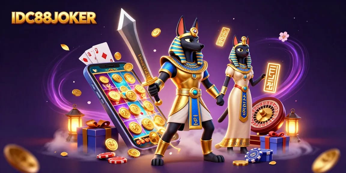 Engage with IDC88JOKER in an exciting 3D slot scene featuring characters and vibrant game elements