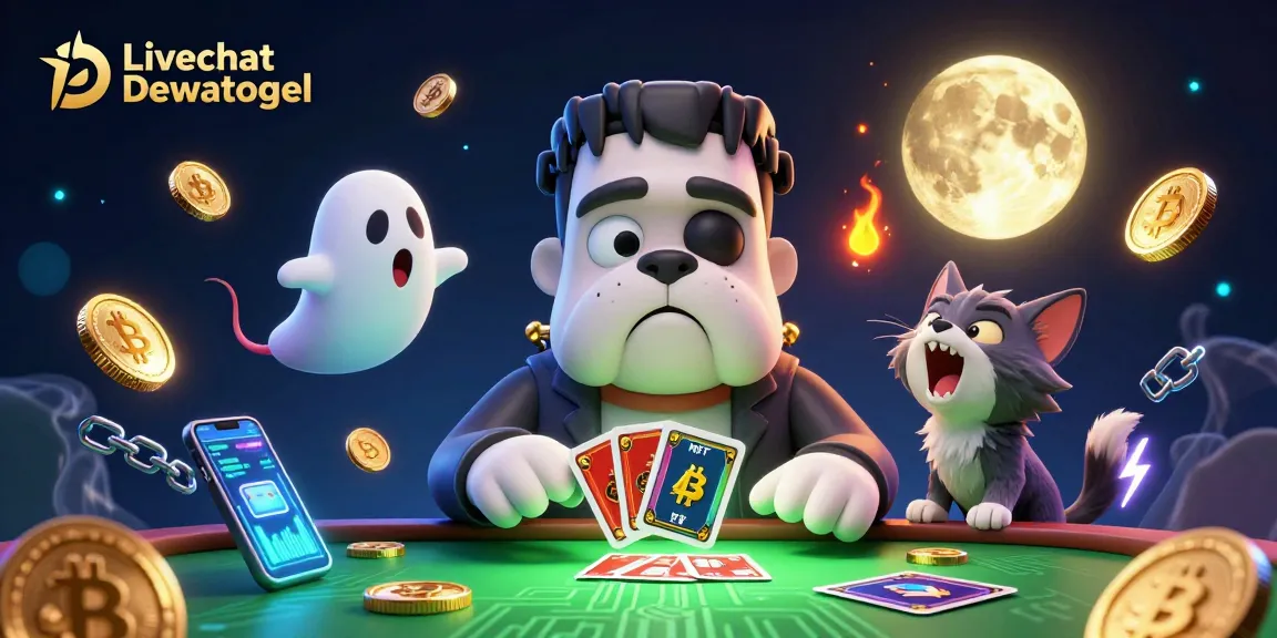 Engage with Livechat Dewatogel featuring monsters and coins at a vibrant online casino.