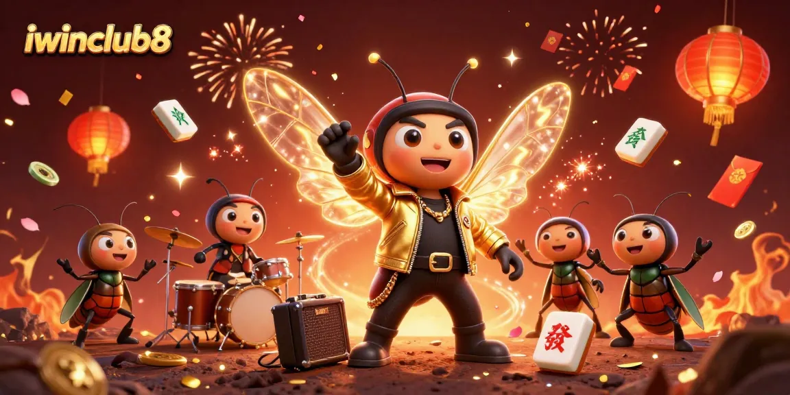 Experience the excitement with iwinclub8 as a cicada rock star lights up the casino scene.