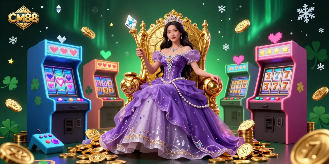 Experience the thrill of gameplay with CM88's vibrant casino colors and enchanting designs.