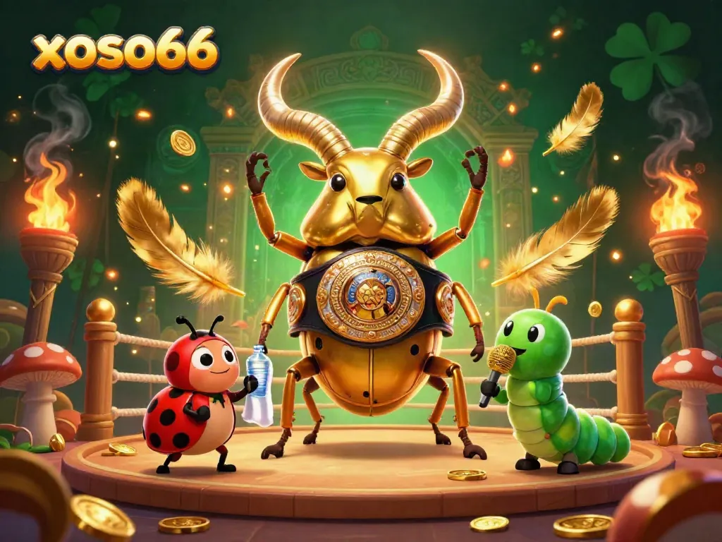 Engage in thrilling gameplay with xoso66’s vibrant 3D illustration featuring casino elements and iconic characters.