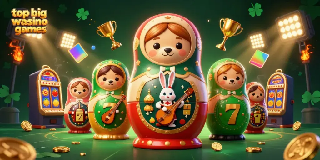 Celebrate victories with top big win casino games featuring dynamic slot machines and vibrant characters.