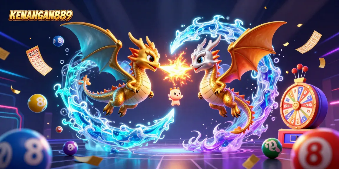 Engage in thrilling games at KENANGAN889 with vibrant dragons and dynamic lottery elements!