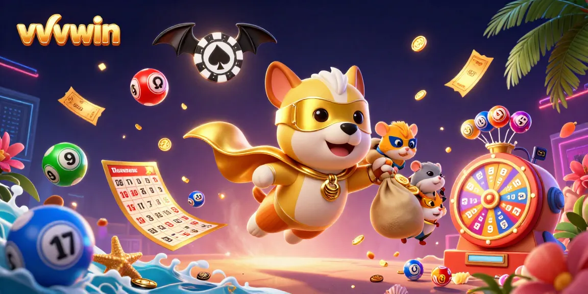 Hit the jackpot with vvvwin's thrilling gaming experience illustrated in vibrant detail.