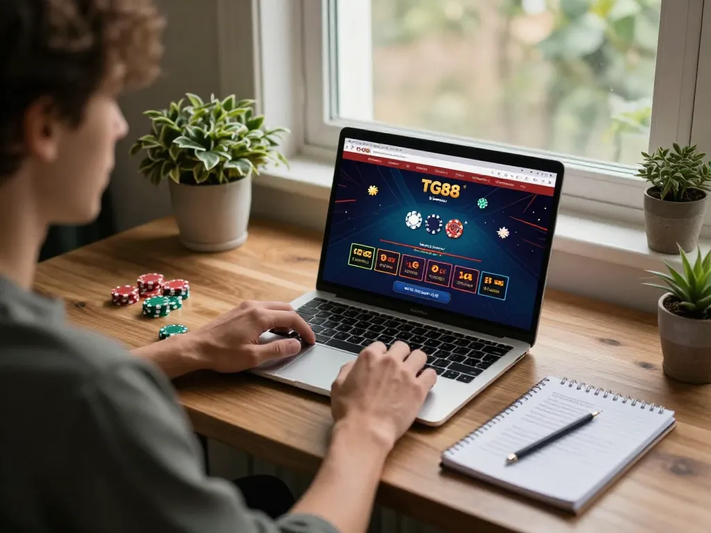 Experience online gambling at TG88 with dynamic live dealer games from home.