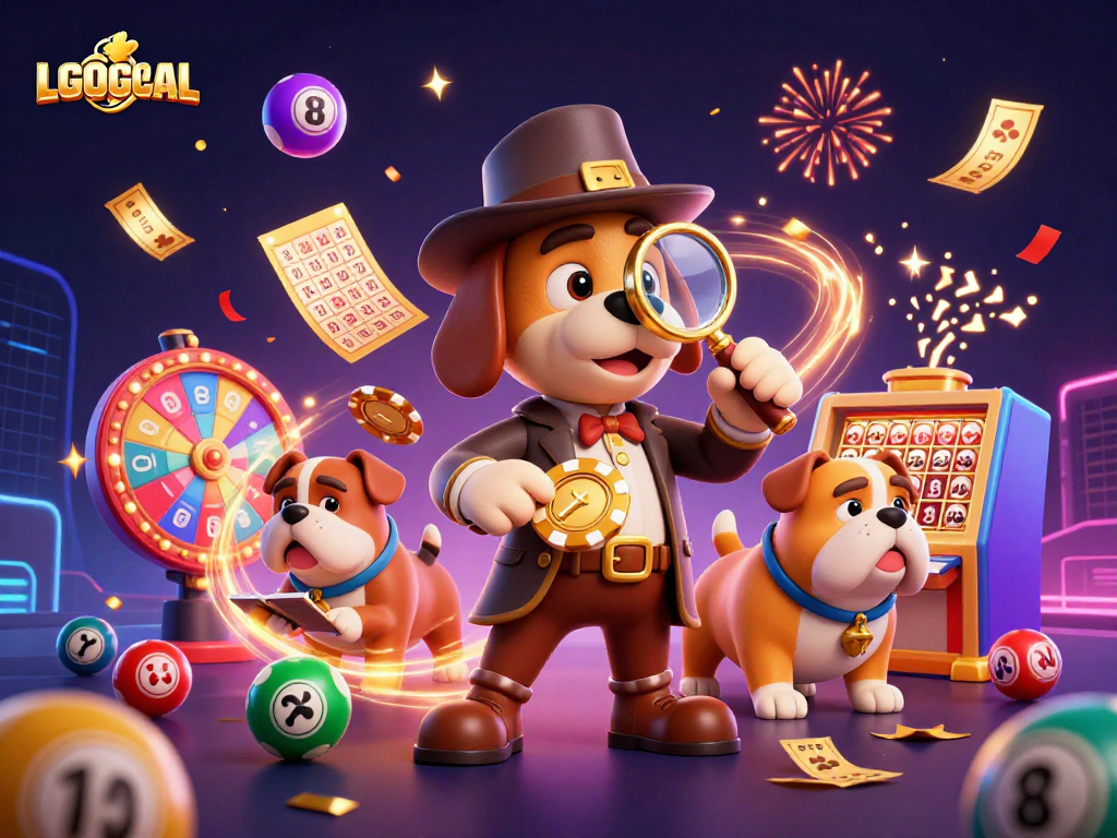 Experience the thrill of gaming with LGOGOAL in this vibrant casino scene.
