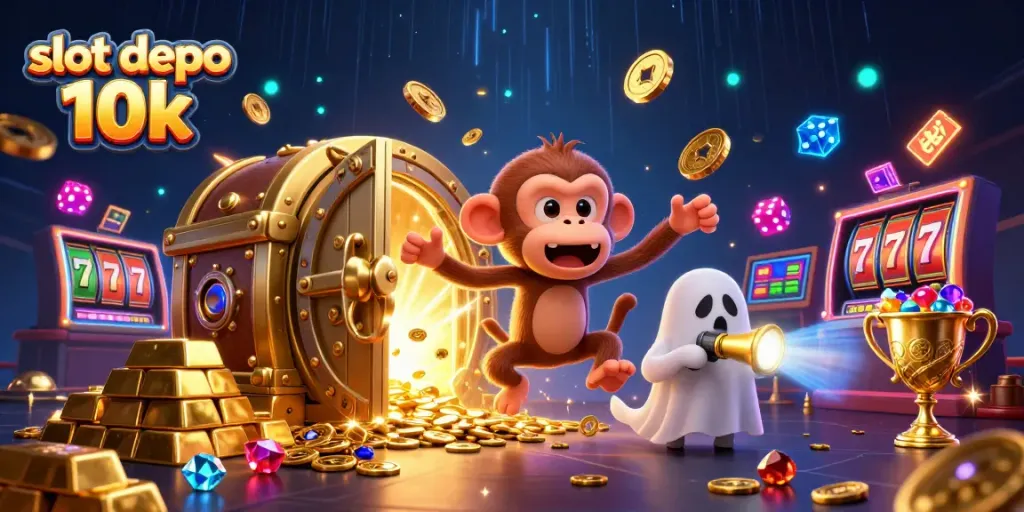 Experience slot depo 10k excitement with golden treasures and mystical characters in a haunted casino.