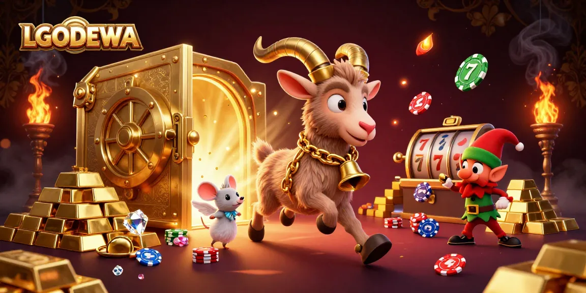 Engage with LGODEWA's thrilling holiday-horror casino scene, featuring dynamic characters and vibrant casino elements.