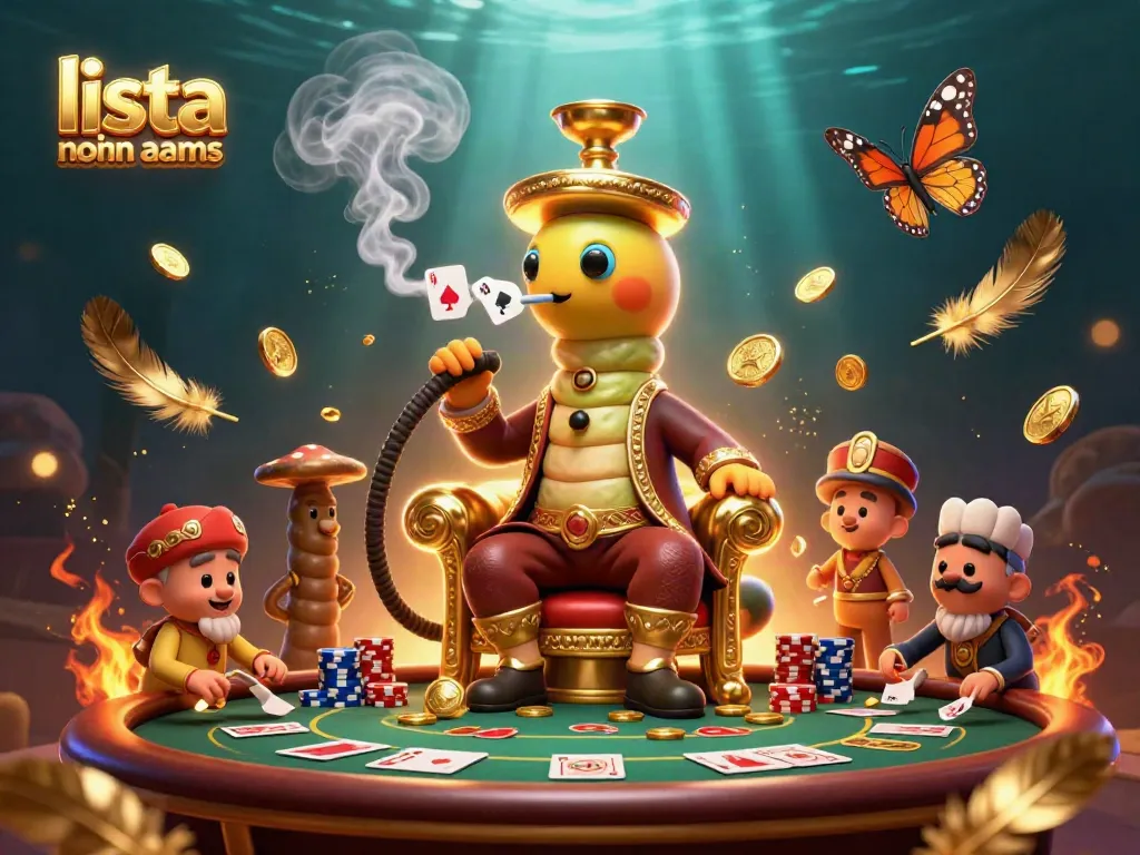 Visualizza la lista casino non aams con un'atmosfera vivace e elementi di gioco in un'illustrazione 3D