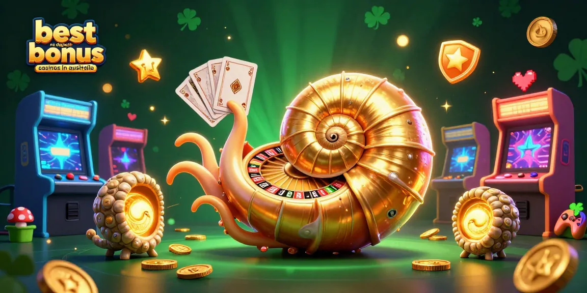 Experience excitement at the best no deposit bonus casinos in australia with vibrant gaming elements and golden treasures.