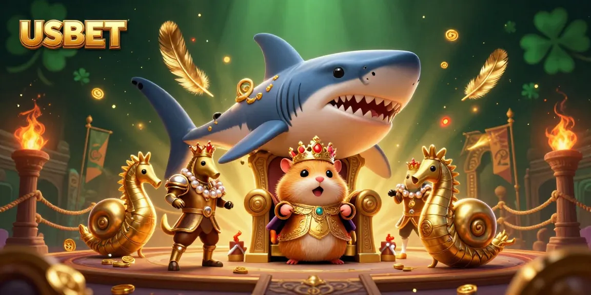 Win big at USBET with this vibrant 3D casino illustration showcasing thrilling gaming elements.