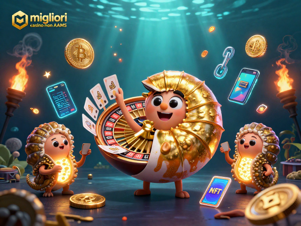 Gioca nei migliori casino non AAMS con il nautilo e le sue monete crypto brillanti.