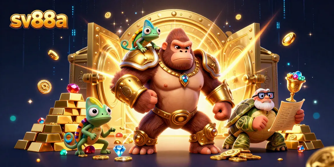 Engage in thrilling games at sv88a with vibrant characters and golden treasures.