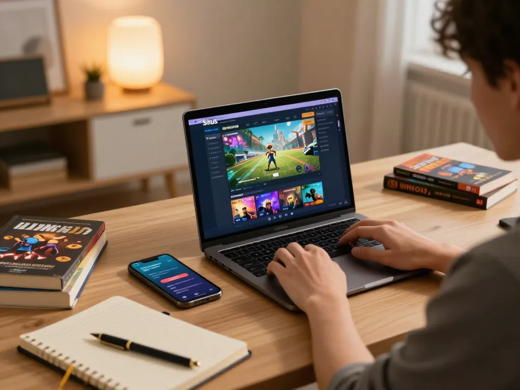 Engaging gaming experience on Situs MPOID showcasing a laptop and mobile app for online gambling.