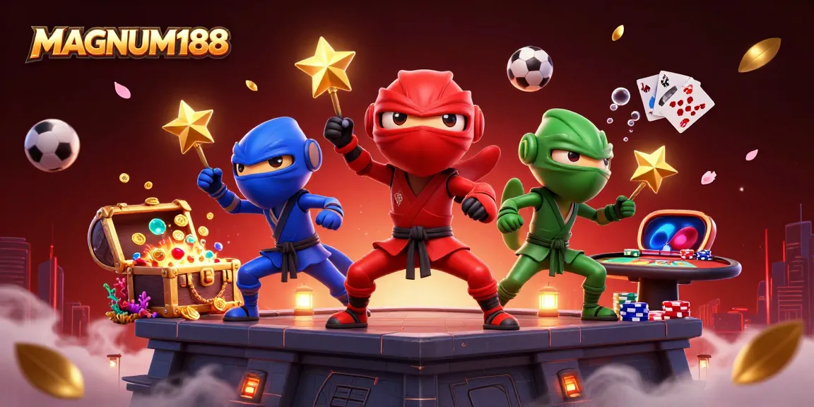 Join the action with MAGNUM188 as chameleons showcase sports betting excitement in a vibrant scene.