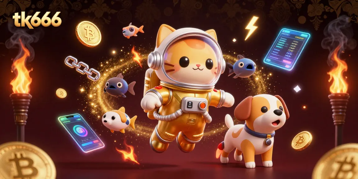 Bet on exciting games with tk666, featuring vibrant slots and dynamic crypto elements.