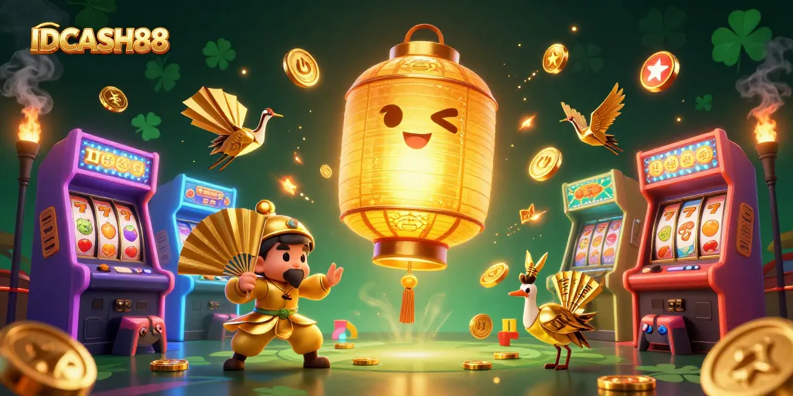 Engage with IDCASH88's immersive slot gaming experience featuring dynamic characters and vibrant game elements.