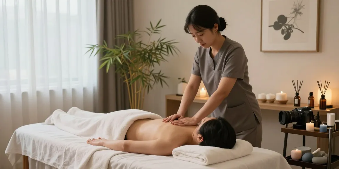 Experience expert 강동구출장마사지 with a serene massage setting for ultimate relaxation.