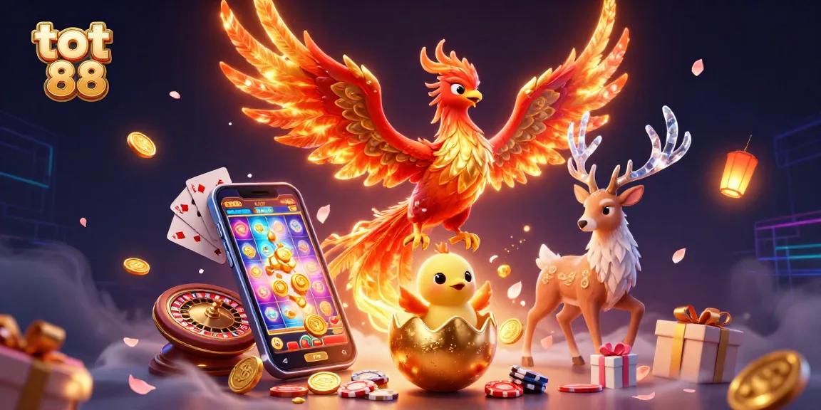 Experience thrilling casino action with tot 88, featuring a vibrant phoenix and exciting games!