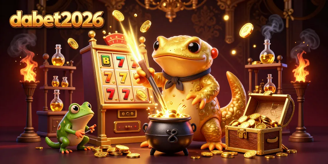 Experience the magic of dabet2026 with a golden salamander alchemist and a jackpot explosion.