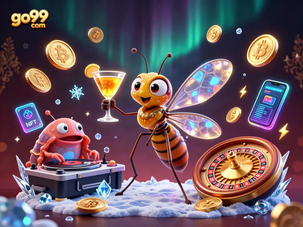Experience winning vibes with go99 com's unique casino scene featuring animated characters and vibrant elements.