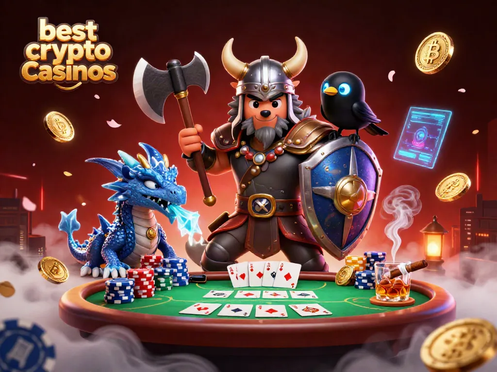Experience thrilling gameplay at the best crypto casinos with an epic Viking wolf warrior and wondrous creatures.