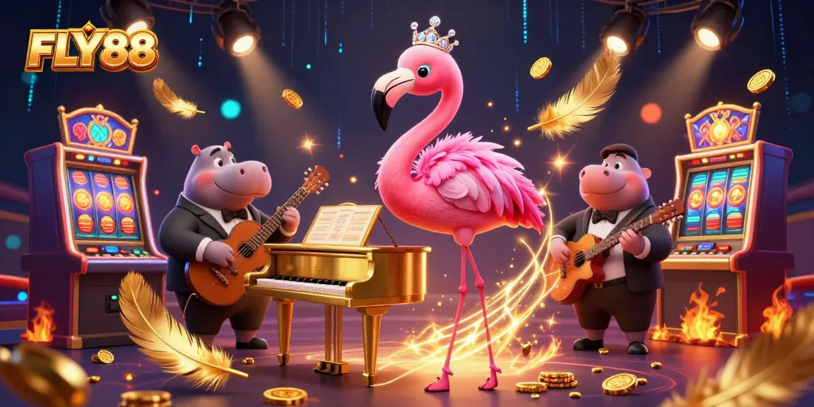 FLY88 ignites excitement with vibrant 3D scenes showcasing thrilling gaming moments and lavish casino vibes.