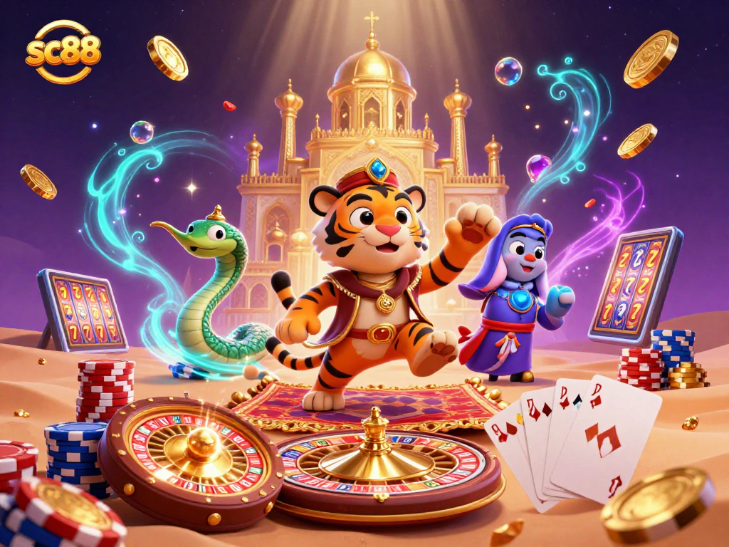 Experience thrilling sc88 gameplay with an Arabian Nights-themed casino adventure!