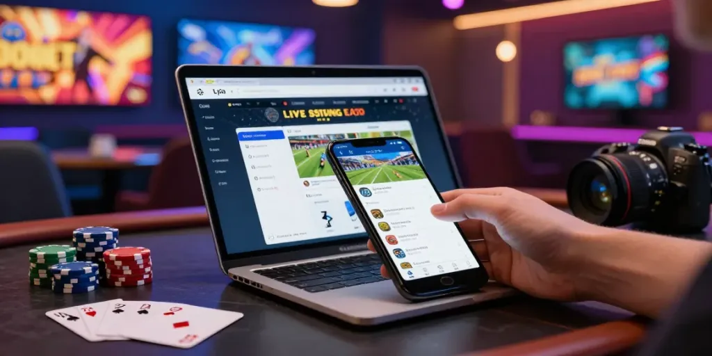 Engaging online betting experience on net88 mobile app with live odds.