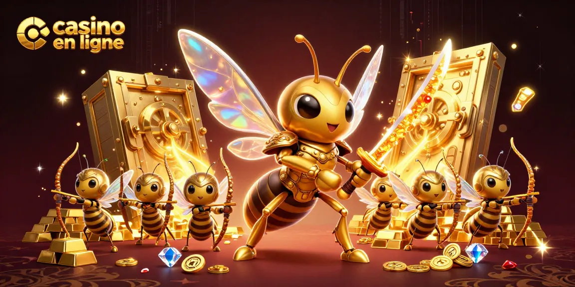 Jouez au casino en ligne et découvrez l'énergie d'une scène dynamique de jeux avec une illustration animée.