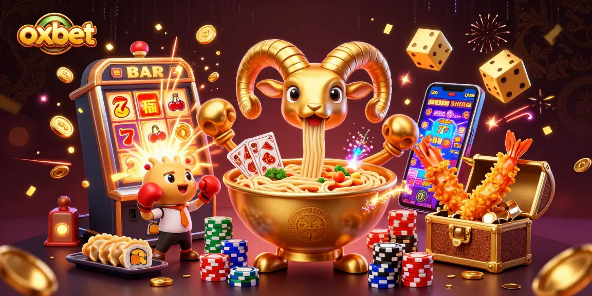Experience the excitement of oxbet with a vibrant 3D casino scene full of action and energy.