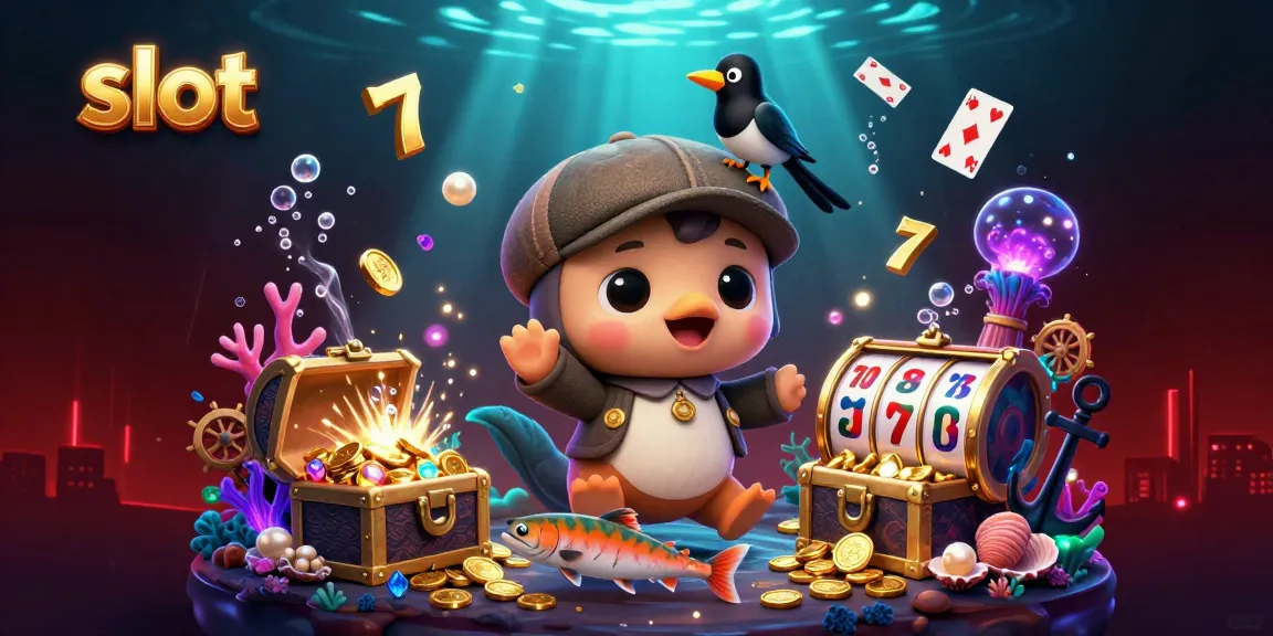 Ikuti petualangan slot yang mendebarkan dengan gulungan slot berwarna-warni dan karakter di kasino bawah air.