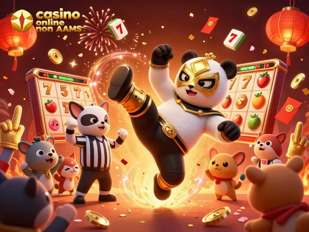 Giocare nei casino online non AAMS con slot e jackpot in una scena festosa e colorata.