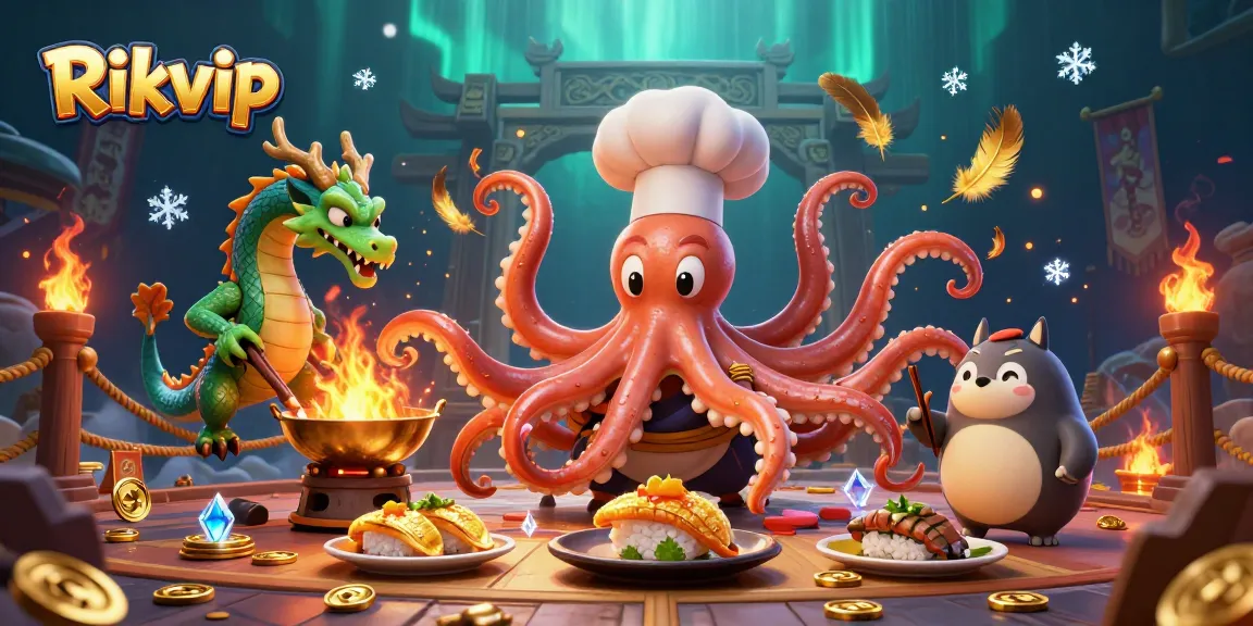 Experience exciting gameplay at Rikvip with vibrant characters and dynamic casino elements!