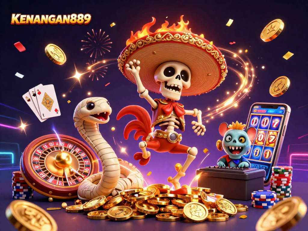 Experience lively gaming action with KENANGAN889's festive celebration of wins and golden opportunities.