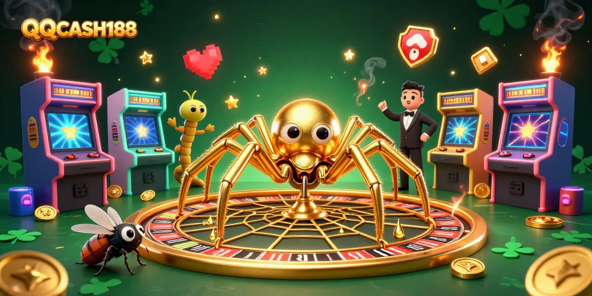 Engage in thrilling gameplay at QQCASH188 with vibrant visuals and casino-inspired elements.