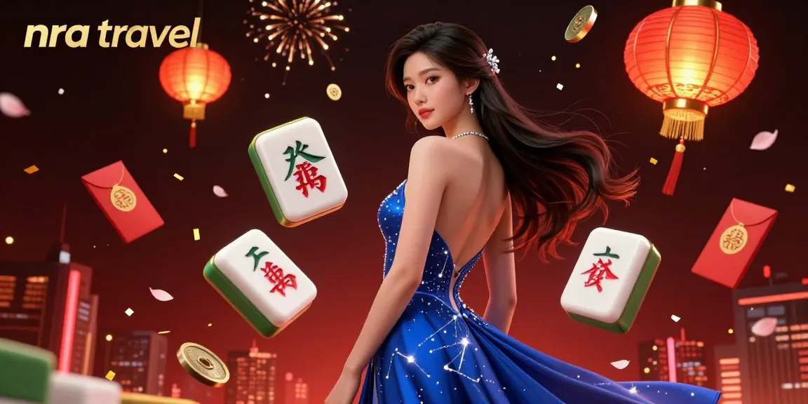 Experience thrilling adventures with nra travel in a vibrant Asian-themed 3D casino-inspired scene.