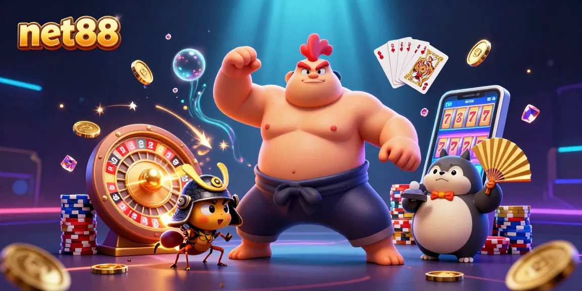Engage with net88's thrilling casino action featuring dynamic characters and vibrant elements.