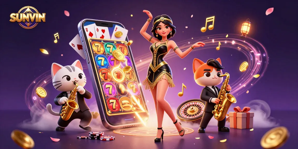 SUNVIN captivates with thrilling slot action surrounded by vivid game elements and a festive atmosphere