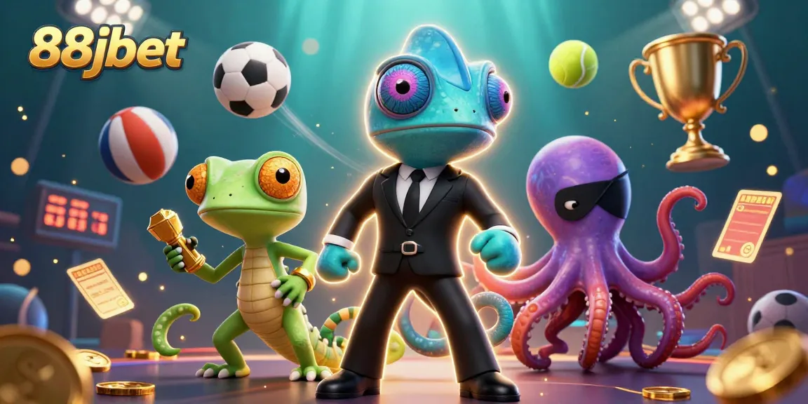 Experience thrilling gameplay with 88jbet's vibrant casino entertainment featuring colorful characters and dynamic sports!