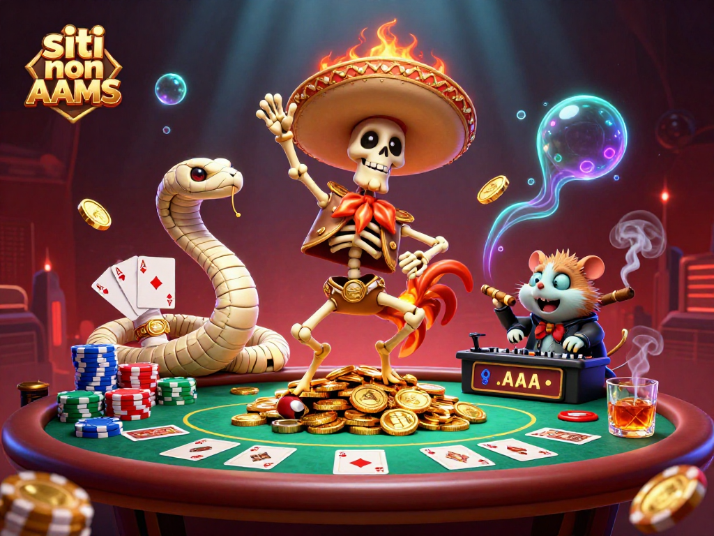 Visualizza i vantaggi dei siti non AAMS, con personaggi animati e elementi di gioco accattivanti.