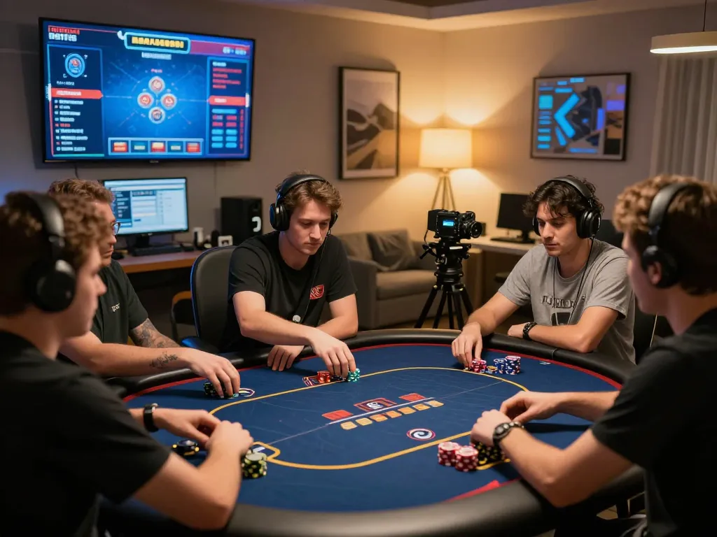 Players strategizing and enjoying the excitement of IDC88 JOKER poker tournament online.