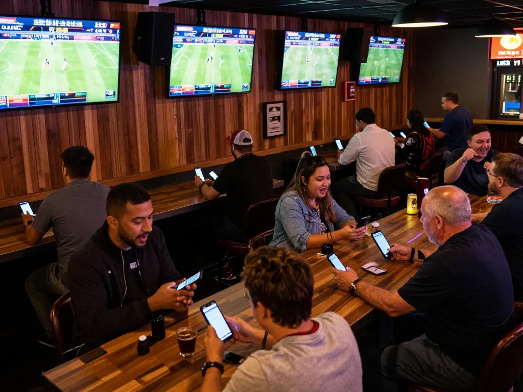 Experience KQBD like never before with lively patrons cheering for their teams while placing bets on their mobile devices.