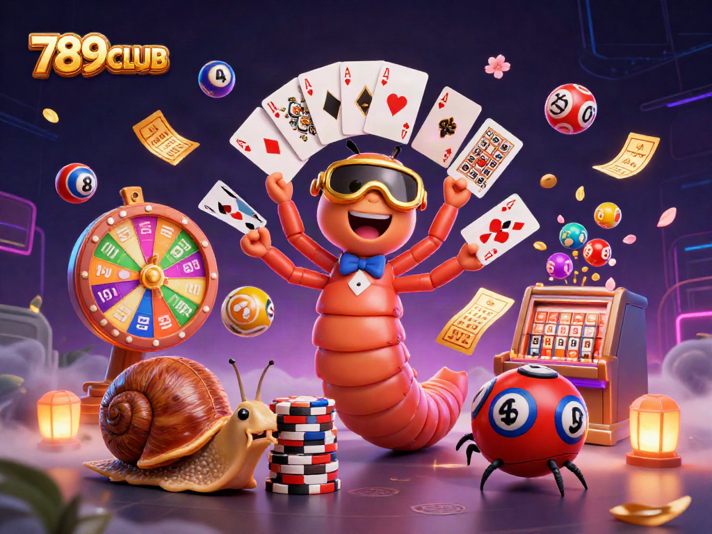 Experience vibrant excitement at 789CLUB with a dynamic 3D casino scene!