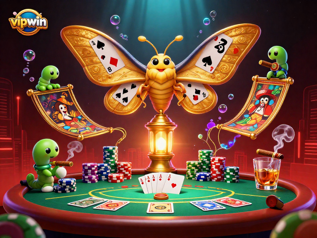 Experience thrilling gameplay at vipwin with a lively casino scene featuring vibrant characters and dynamic elements.
