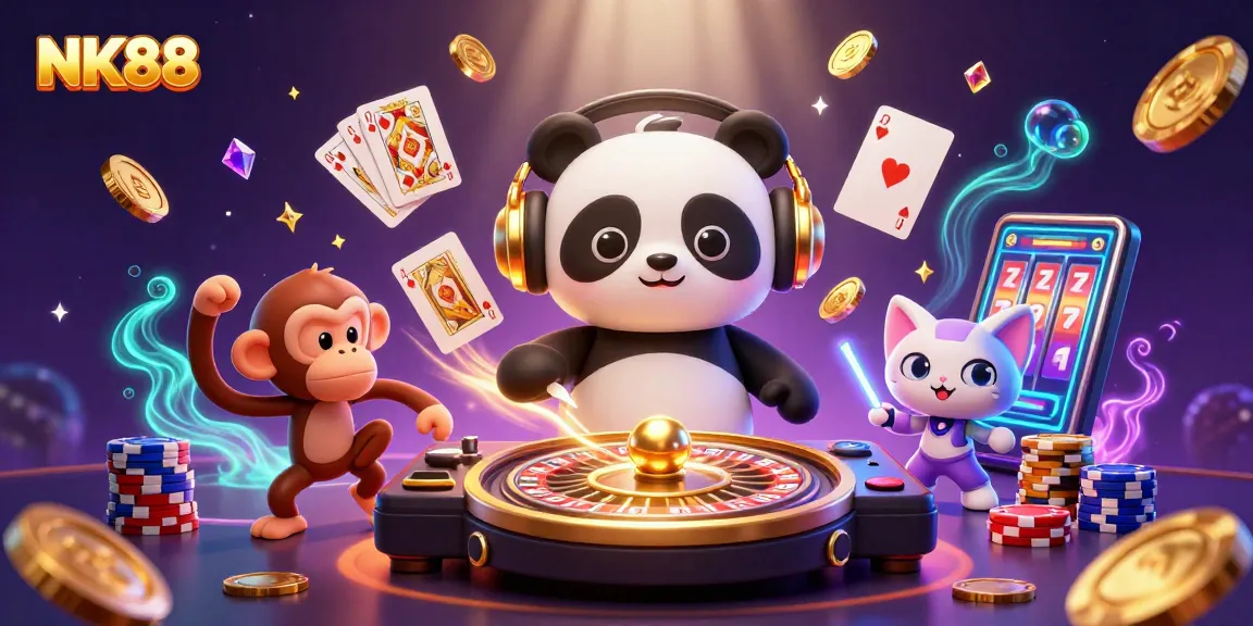 Spin to win at NK88 with exciting games and vibrant character action!